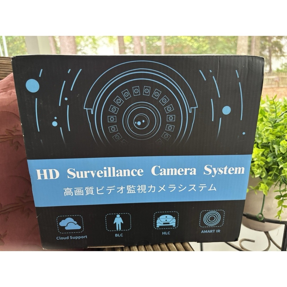 5MP Solar PTZ Wireless Security Camera System 4 Cam 8CH NVR Kit New Open Box